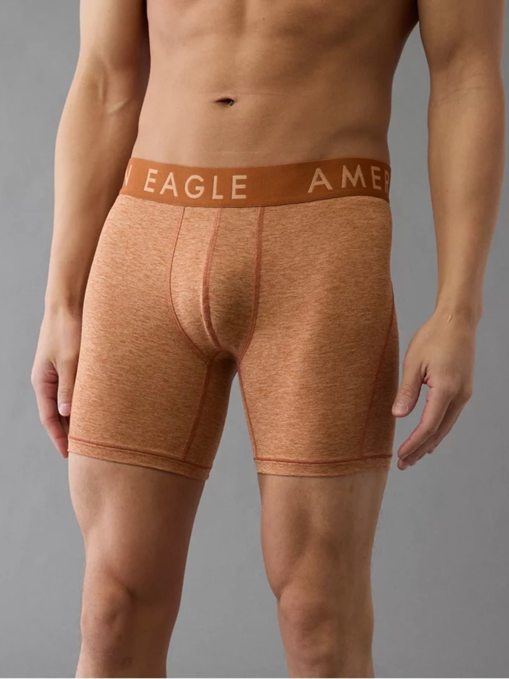 American Eagle Outfitters Men’s Heathered Rust Boxer Briefs